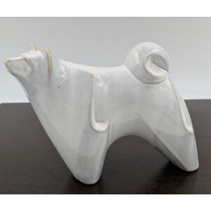 Japanese Ceramic Dog Zodiac Figurine 8"L